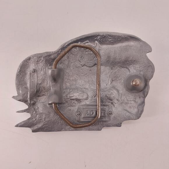 Biker Skull Eagle Lightning Bolt Belt Buckle Enamel Skeleton - Picture 2 of 11